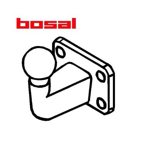 ATTELAGE ROTULE COUDEE 4 TROUS BOSAL