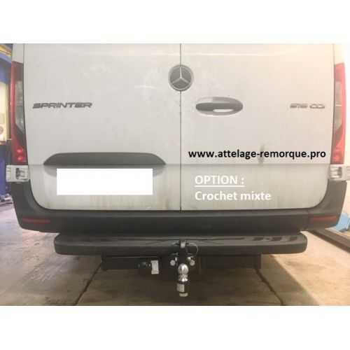 ATTELAGE MERCEDES SPRINTER FOURGON PLATINE + CROCHET MIXTE SIARR