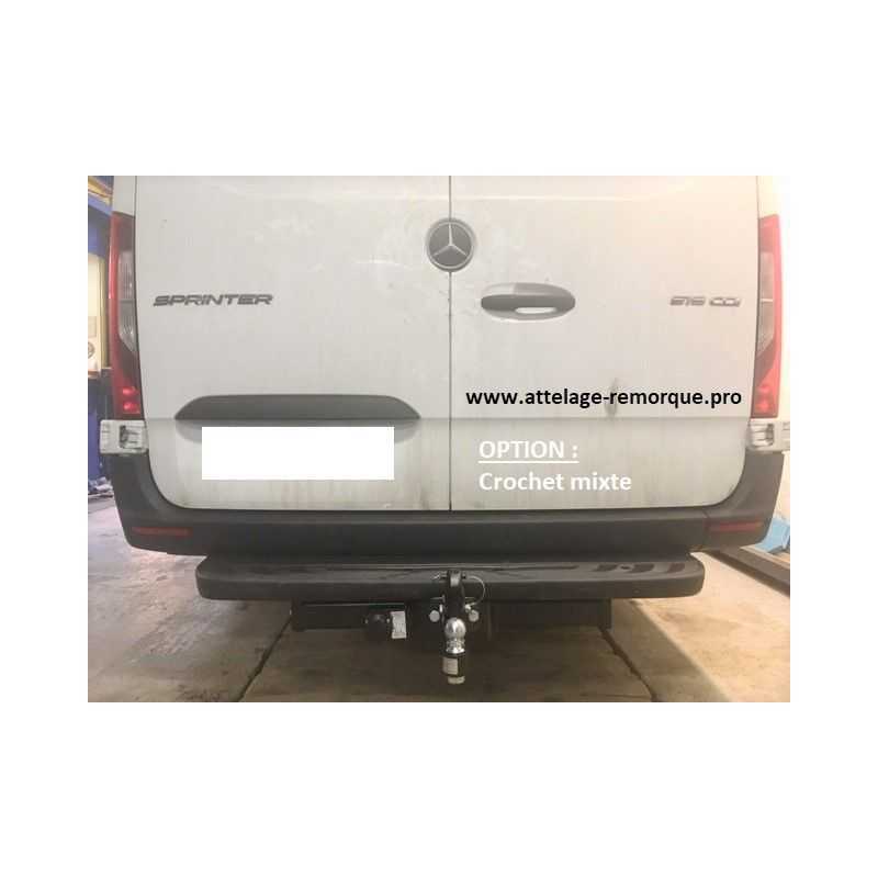 ATTELAGE MERCEDES SPRINTER FOURGON PLATINE + CROCHET MIXTE SIARR