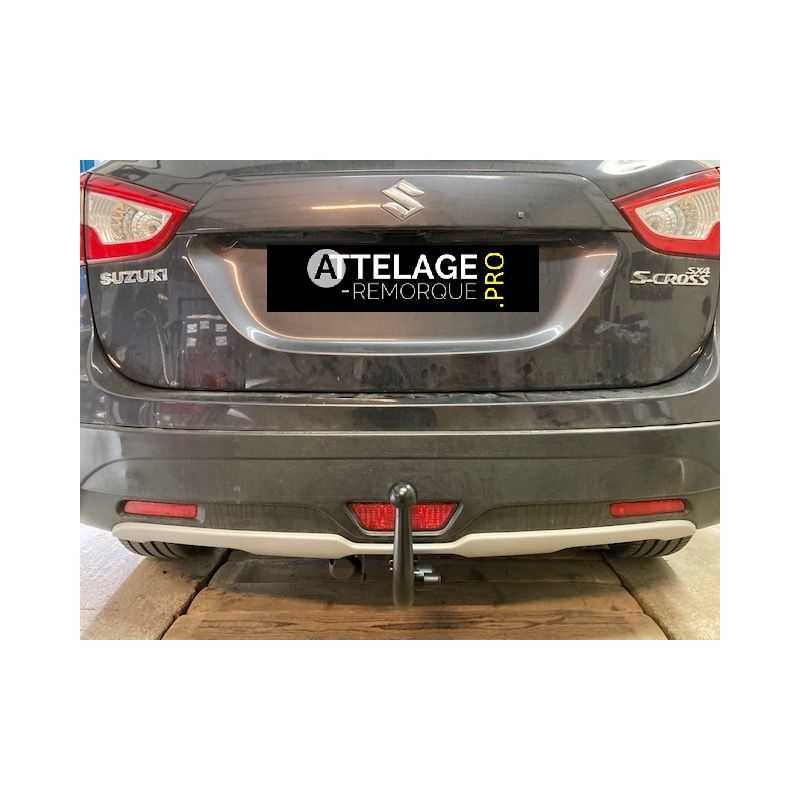 ATTELAGE SUZUKI SX4 S-CROSS 2013 DEMONTABLE SANS OUTILS EN DIAGONAL BRINK THULE