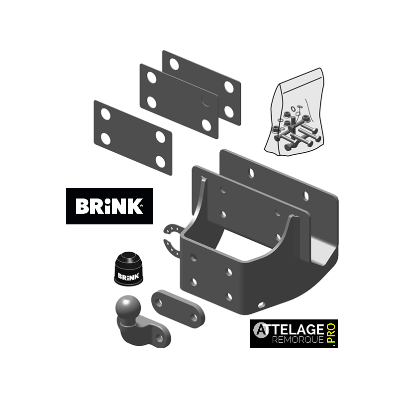 ATTELAGE BRINK ROTULE MONOBLOC
